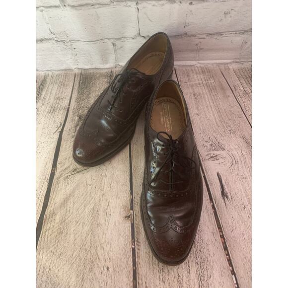 JOHNSTON & MURPHY Men\'s  Heritage Collection Lace Up Burgundy Shoes / Size: 9.5 main image 7
